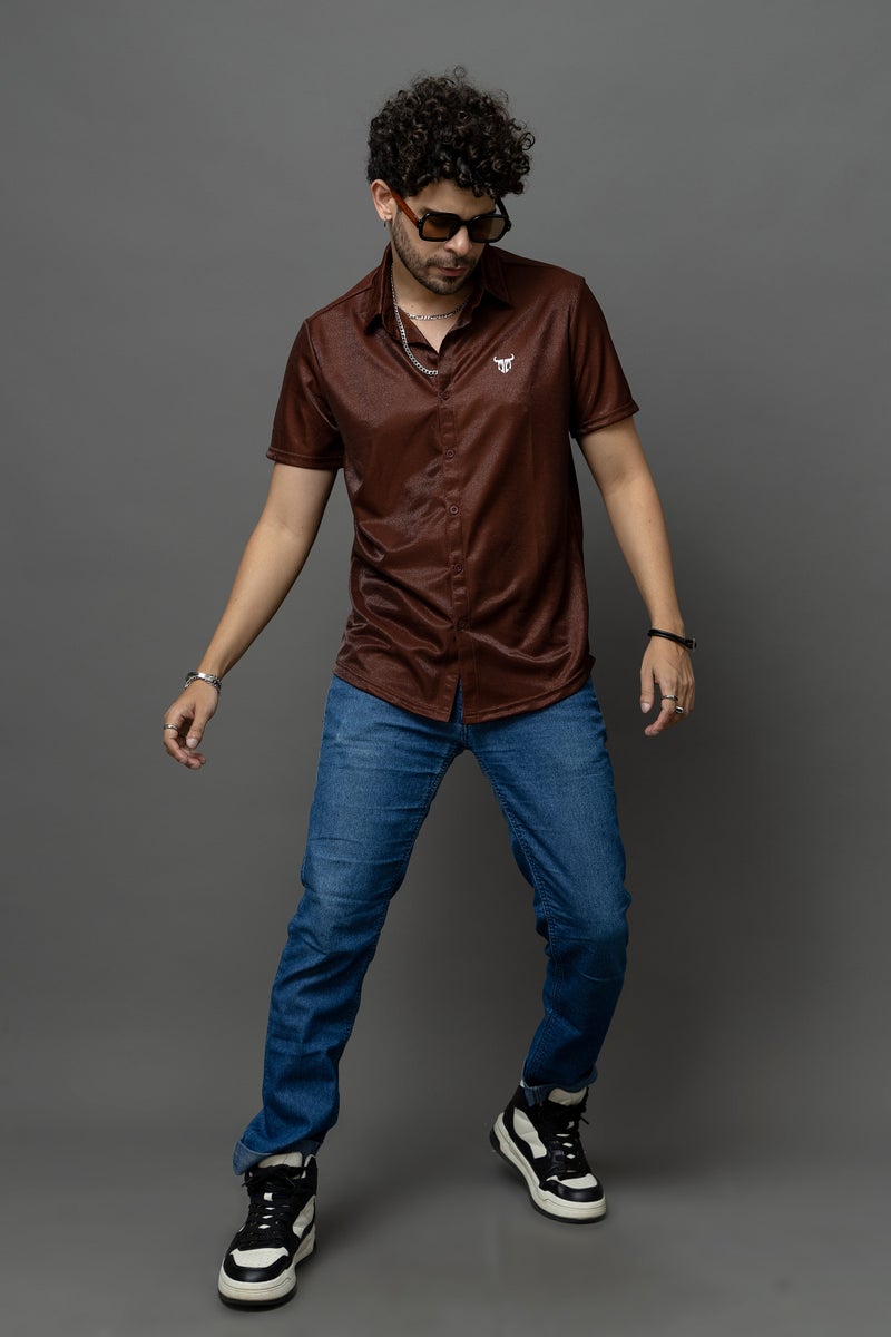 Go Devil Brown Casual Wear Shirt for Men - Image 3